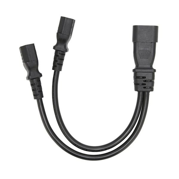 IEC320 C14 till Dual C15 sladd hane till hona Säker power för skrivbordslampa skrivarprojektor 100‑250V 12,6 tum