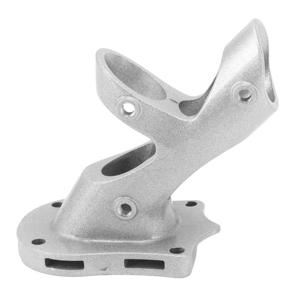 Flaggfäste Justerbart 45 Grader Aluminiumlegering Stark Rostfritt 3 Hål Flaggstångshållare Silver