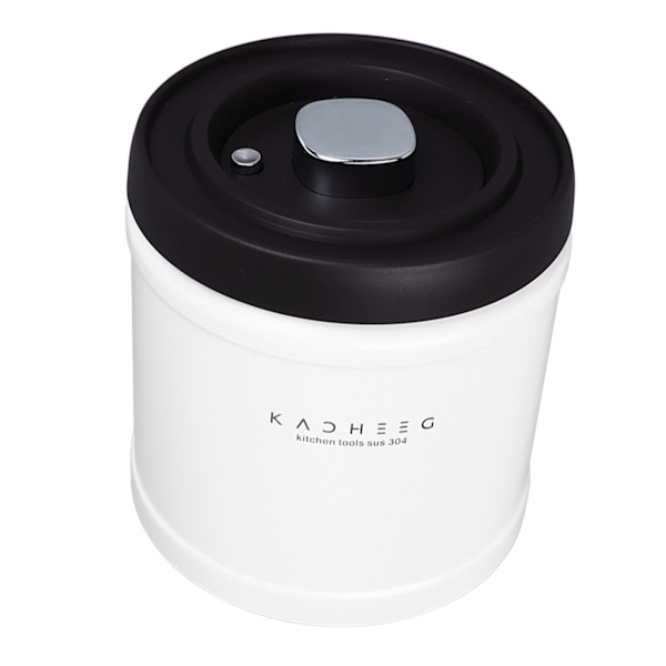 Te- og kaffekrukke i rustfrit stål, lufttæt kaffekrukke til formalet kaffe, bønner, mel, korn, sukker, 1600 ml kapacitet