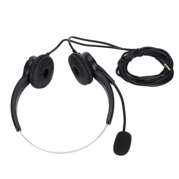Call Center Headset USB 3.5 mm Jack Støjreducerende Volumenkontrol Kundeservice Hovedtelefon til Kontorcomputer