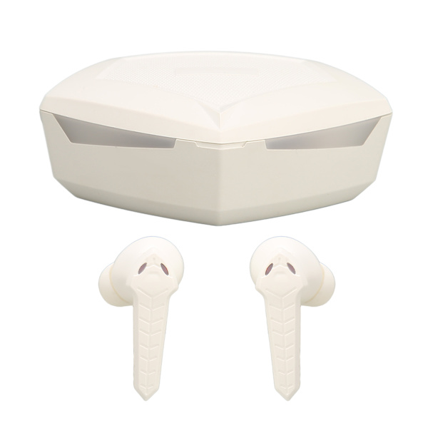Bluetooth-pelikuulokkeet, stereo, matala viive, kaksi tilaa, langattomat kuulokkeet, sisäänrakennettu mikrofoni puhelimeen, kannettavaan tietokoneeseen, valkoinen