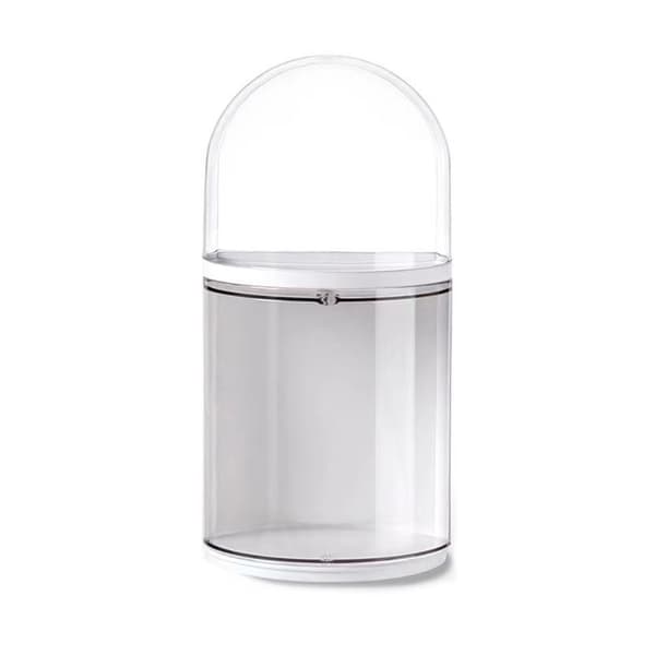 Figur Förvaringslåda Transparent Väggmonterad Dockfigur Displaylåda Utställningslåda 2 Lager 11x22cm