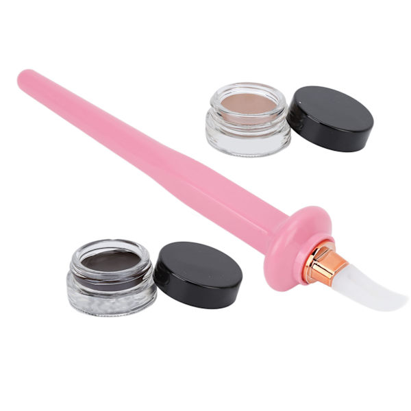 4 kpl silikoninen eyeliner-aplikaattorisarja vedenpitävä eyeliner ammattimainen eyeliner-meikkityökalu vaaleanpunainen