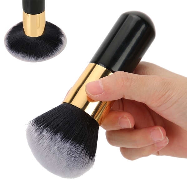 Stor lös pulverborste Mjukt långt hår Blush Foundation Brush WetDry Cosmetic Tool