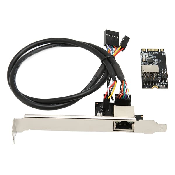 M.2 PCI E Gigabit Ethernet-kort 1000 Mbps Guldben Stabil forbindelse MINI PCI Express Ethernet-kort RJ45 LAN NIC-kort til PC