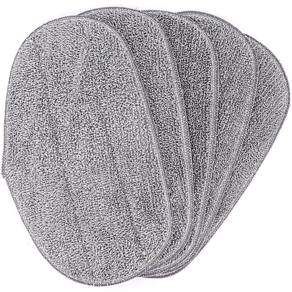 Sett med 5 Mikrofiber Erstatningsputer for Leifheit CleanTenso Dampmopp