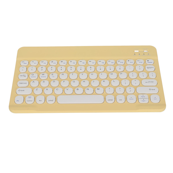 Trådløst tastatur Stabil forbindelse Mobiltelefon Tablet Laptop Tilbehør til IOS til Android til Windows Gul