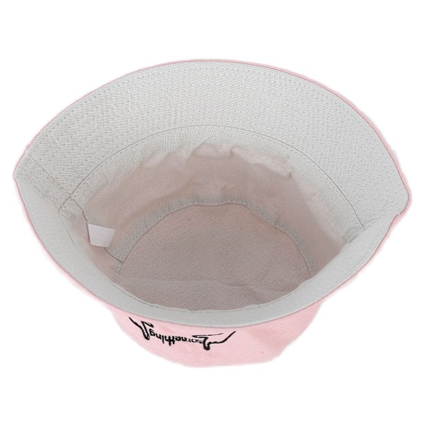 Pustemateriale barneklokkehatt, fasjonabel solbeskyttelse, bred brem baby solhatt for gutter og jenter, rosa
