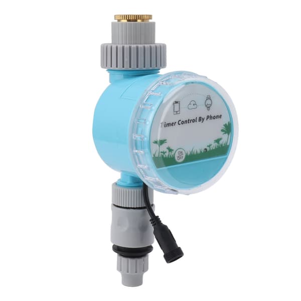 Sprinkler Timer Plast WiFi og Bluetooth Kontroll IP68 Hagevanningstimer for Hage Gård Park