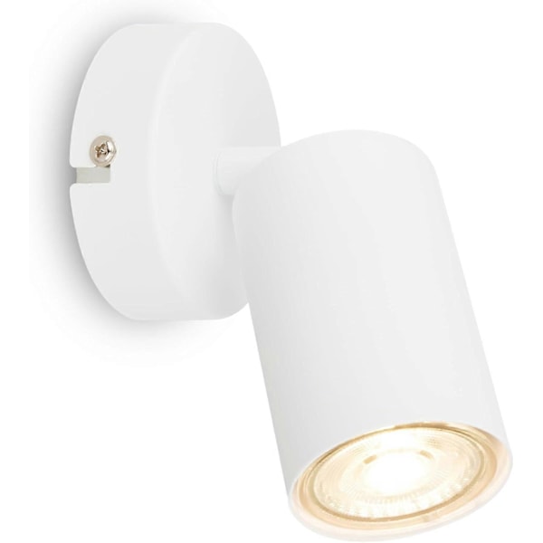 Justerbar væglampe til indendørs brug, dobbelt, maks. 10 W, læselampe, stuelampe, væglampe, køkkenlampe, ganglampe, Hvid