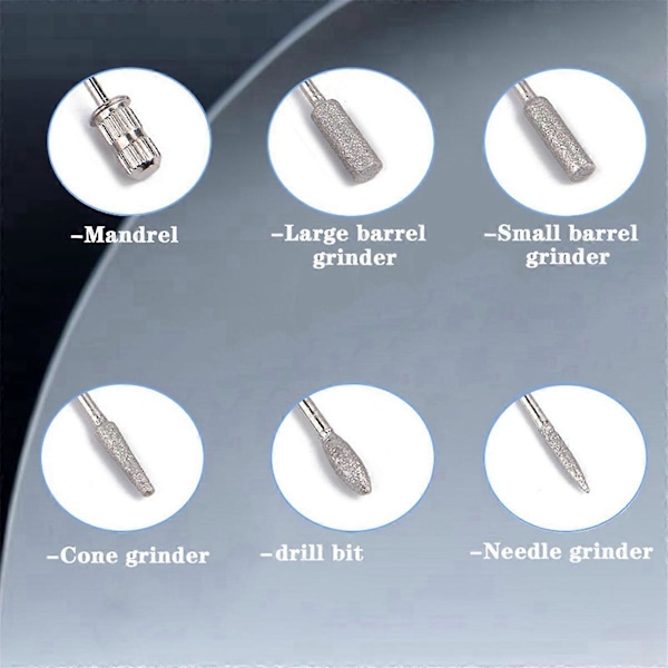 45000RPM Elektrisk Nagelborrmaskin Gel Nagellack Slipmaskin Lågt Ljud