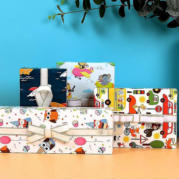 Presentpapper Barn Presentpapper 12 Ark 50 * 70cm Jul Presentpapper C
