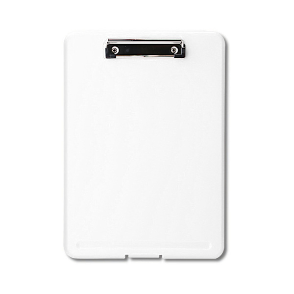 Clip Board Plast Pladsbesparende Papir Clip Board Papirgave gave til testpapirer Dokumenter Hvid