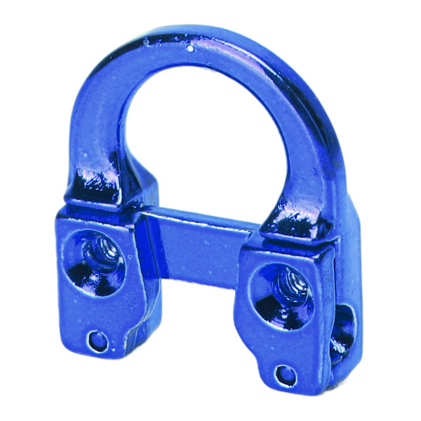 Bueskydning Metal D Loop U-formet Ring Metal D Ring Bueskydning Jagt Målretning Skydning Beskyttelseshjælp Tilbehør Blå