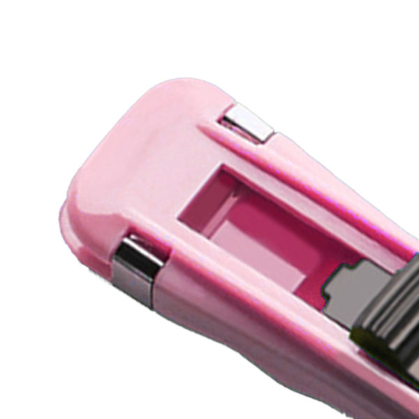 Papper Clam Multifunktionell Praktisk Tidsbesparande Hållbar Handhållen Pappersklämma Dispenser för Dokumentanteckningar Rosa