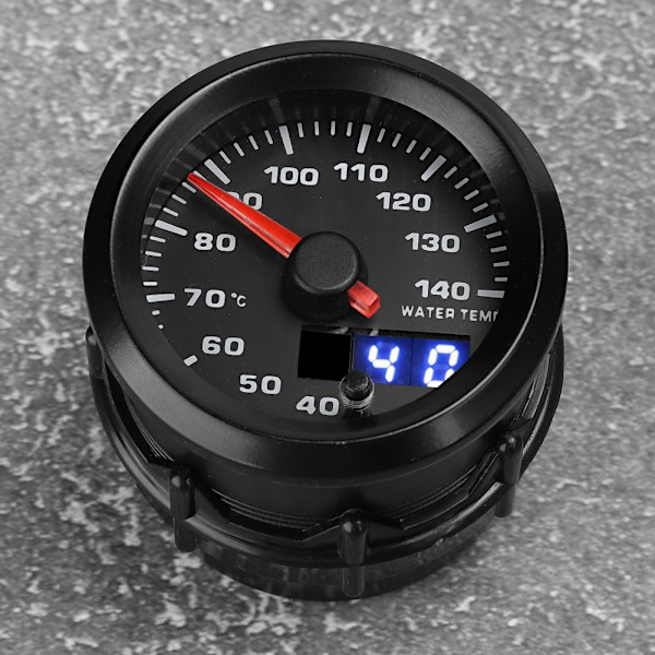 52mm / 2in 7 farver LED-display 40-140℃ bilvandsmåler med sensor