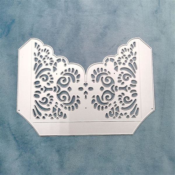 Scrapbooking Blondering Lomme Skæreforme - DIY Metal Stenciler til Prægning Papirhåndværk, Album Dekoration - 144x103mm