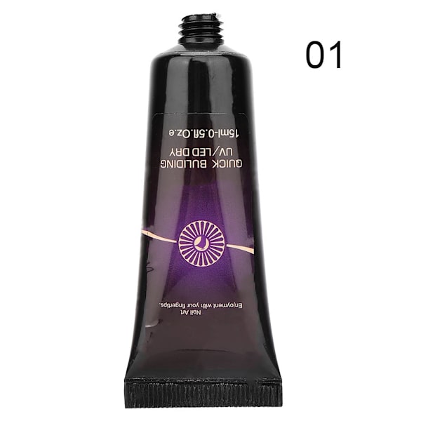 15 ml smärtfri snabb nagelförlängningsgel pappersfri byggmanikyr UV-gel 01