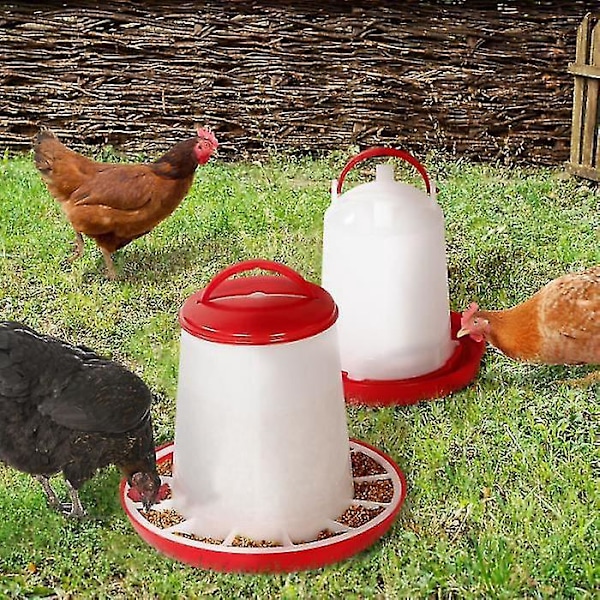 3kg Feeder and 3L Drinker Set for Hens and Poultry