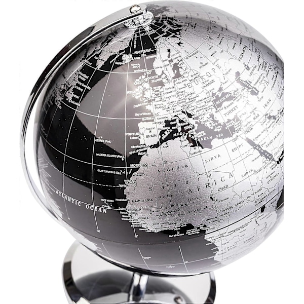 20 cm Glob med Metallbas - Utbildande/Geografi/Modern Skrivbordsdekor - Metalliskt Svart
