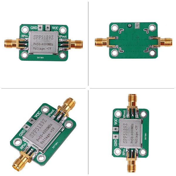 LNA 50-4000MHz SPF5189 RF-vahvistin signaalivastaanotin FM HF VHF / UHF Ham Radiolle