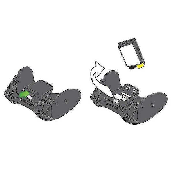 Data Frog 2x AA Batteri Bagcover Til Xbox 360 Trådløs Controller Batteri Udskiftningsskal Til Xbox 360 Trådløs Controller Pakke 1