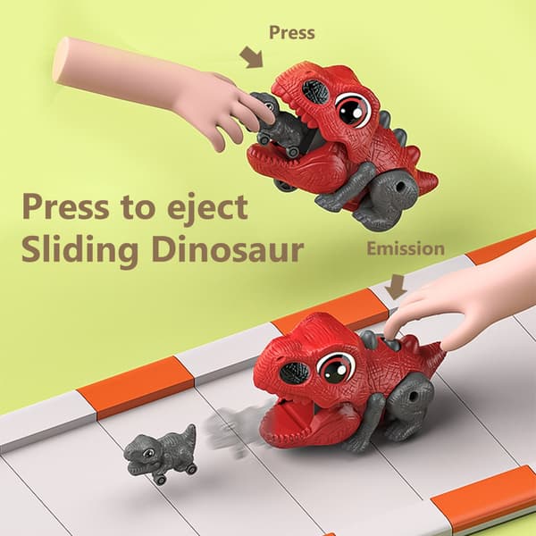 Dinosaurleker Katapult Trekk tilbake dinosaurbilleker Dinosaurspill Bursdagsgaver til barn