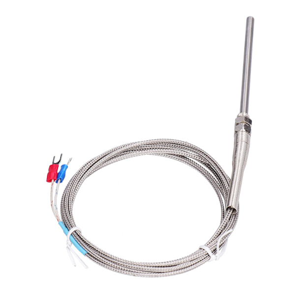 K-typ termoelement temperaturgivare termisk sond rostfritt stål 0~600℃ WRNT‑187 vanlig typ 2 meter