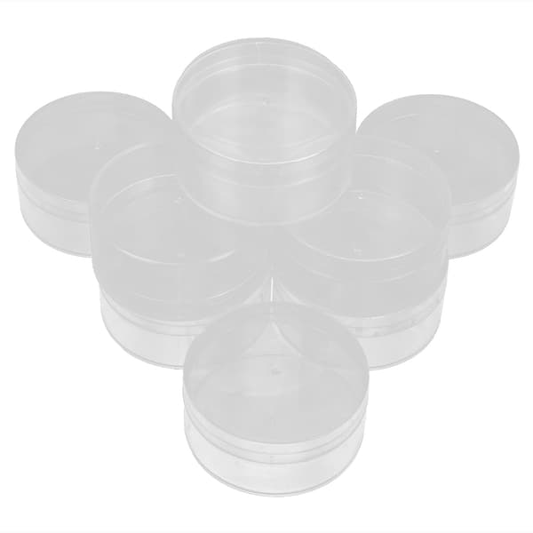10 stk. Urdele Perle Opbevaringsboks Plast Smykker Hardware Små Genstande Beholder Sæt 8 cm