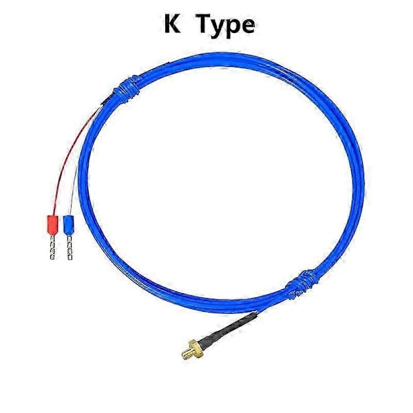 FTARB03 K/PT100 typ M3 M4 bultskalle 0.12m 0.5m 1m 1.5m 2m 3m plastkabel 3D-skrivare termoelement skruv temperatursensor k typ M4 kabel0.12m