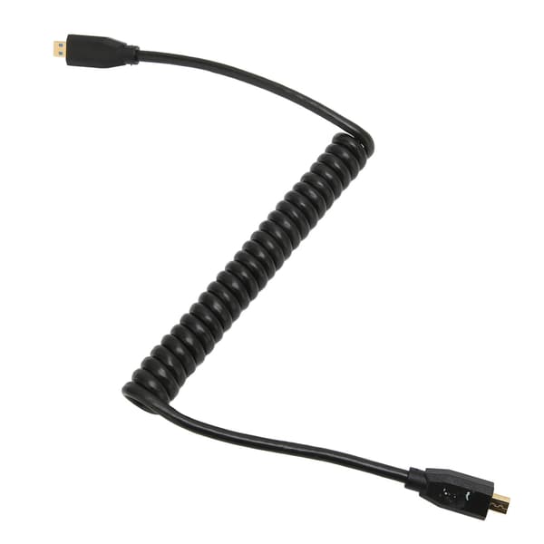 Micro HD Multimedia Interface Kabel Han til Han 8K 60Hz Spiralkabel til HDTV Digitalkamera Tablet