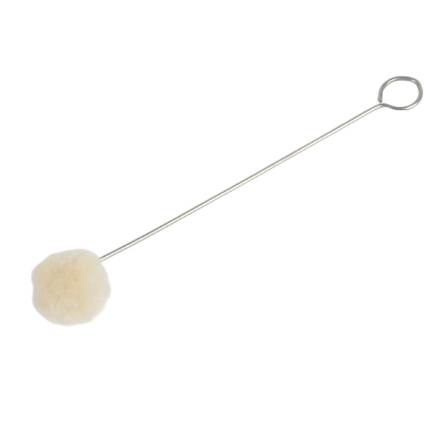 50 stk Ull Daubers Ball Brush DIY Lær Craft Dyeing Applikator med metallhåndtak