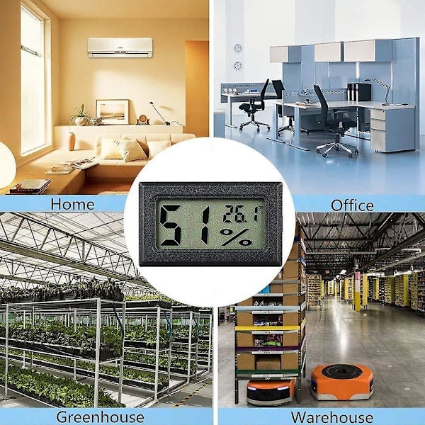 Digital Køleskabs Termometer - LCD Display, Termostat til Ovn, Fryser, Køretøj, Akvarium