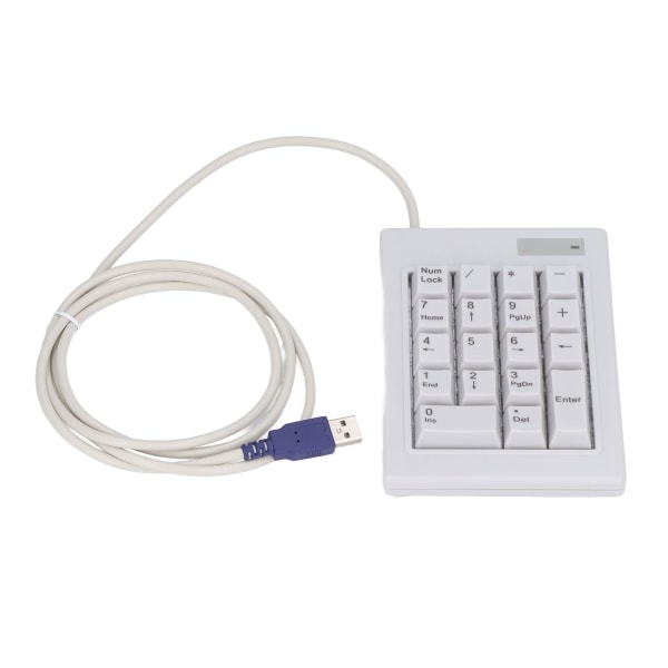 Mekanisk numerisk knappsats 18 tangenter Linjär åtgärdsomkopplare USB port Stänksäkra halkfria kuddar USB numeriska knappar för kontorsbankräknare