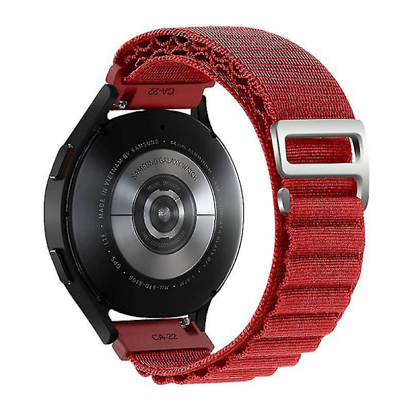 Universellt justerbart nylonarmband för Coros Pace 2 / Coros Apex 42mm - Lysande Röd