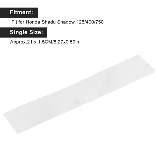 2 st Universal Bensintanksdekaler 3D Stereo Dekaler Modifier Passar för Honda Shadu Shadow 125/400/750 Silver