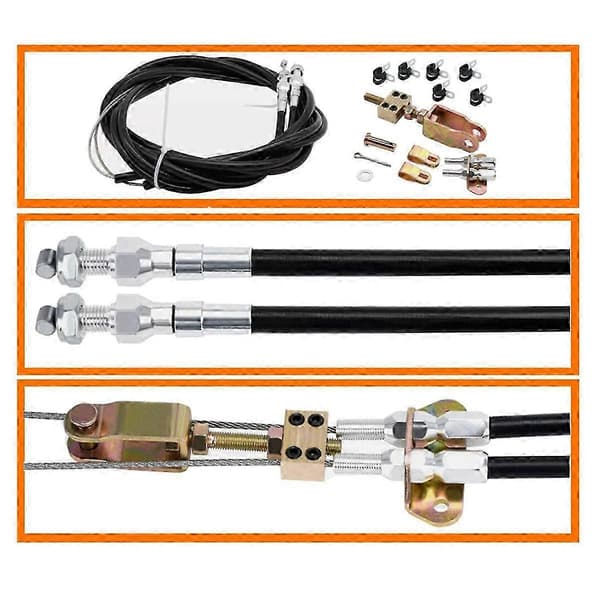 330-9371 Universal Disc/Drum Brake Parking Cable Kit, Emergency Brake Cable Replacement for 140-14415-R C