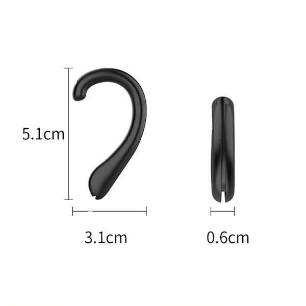 2 st silikon öronkrokar Anti-slip mask öronhållare Smärtbeständiga hörselskydd Glasögon hållare glasögonhållare tillbehör