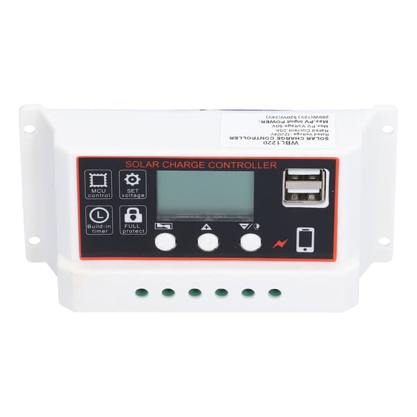 Batteri Solcellskontroller Litiumkontroller Enkel Skyddsfunktion Fotovoltaisk Kontroller 20A