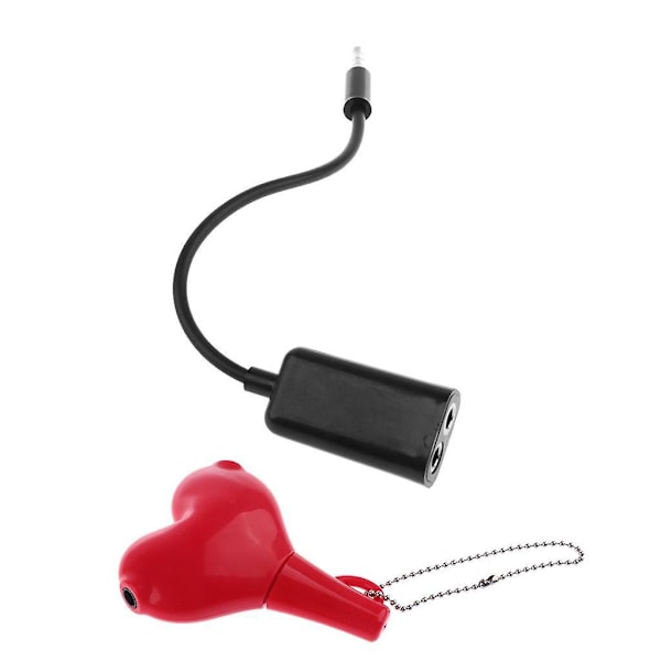 3,5 mm:n uros- ja 2 naaraspuolisen audiosovittimen jakaja + 3,5 mm:n audiostreamin Y-jakaja
