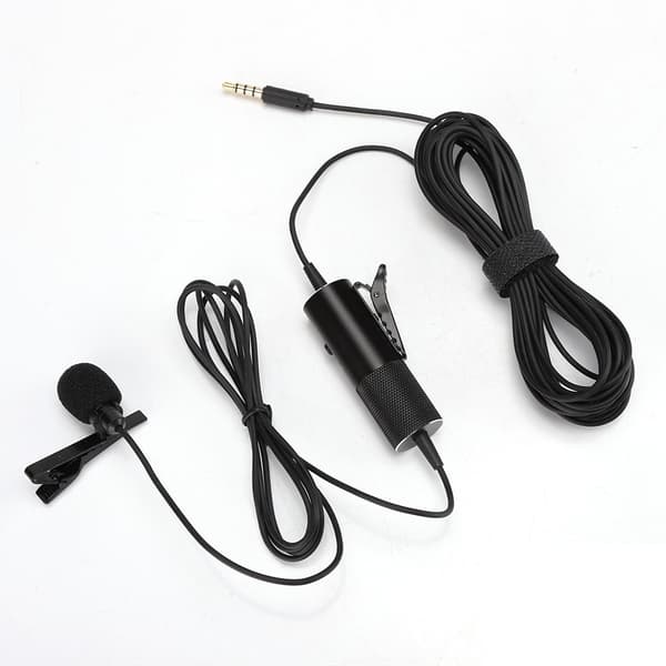 Universal kablet kraveklip kondensatormikrofon Mini Studio Audio Mic til telefonkamera bærbar computer