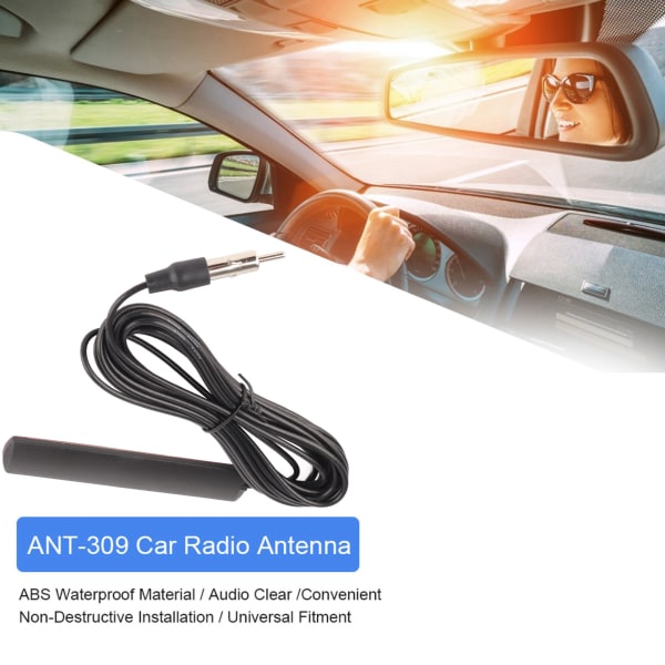 ANT-309 Universal FM-radioantenn för bil Antenn vindrutemontering 5M kabel