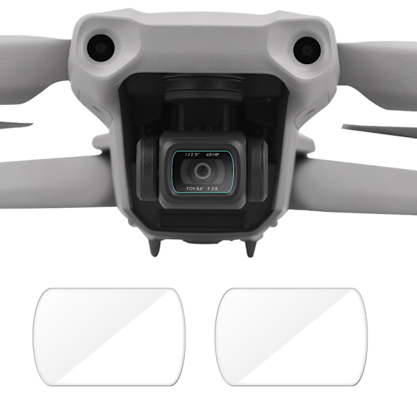 2 set härdat glas skärmskydd Repsäkert skyddsfilm för Dji Mavic Air 2 kameralins