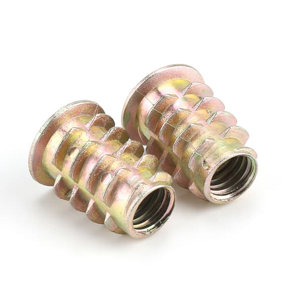 20 stk. M8 20mm sinklegering sekskantdrift hode møbelmuttere gjenget for treinnlegg