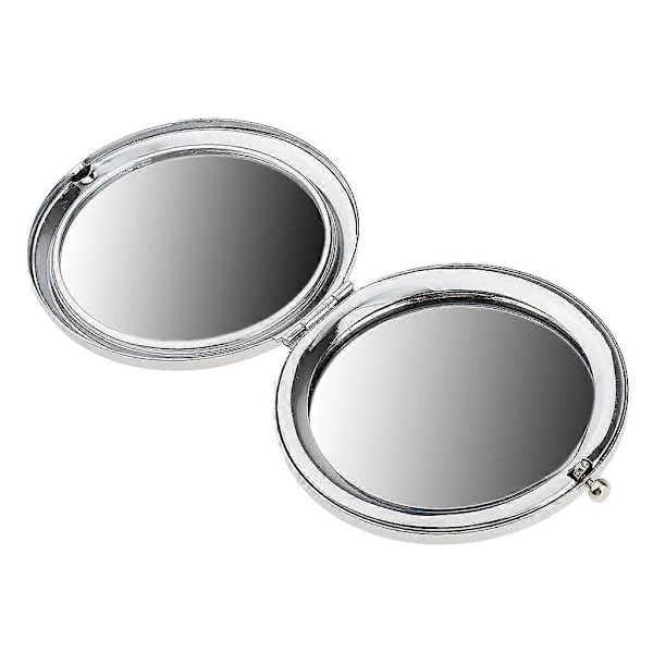 2 x 2 kpl Mini Pyöreä Kokoontaitettava Kosmeettinen Kompakti Kaksipuolinen Meikkipeili