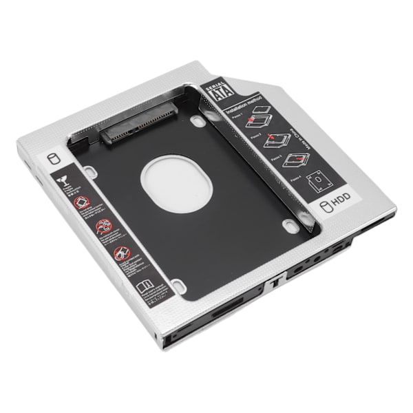 SATA til SATA 2. HDD SSD kabinet 2-kanals beskyttelse harddisk Caddy sag bakke til 12,7 mm CD DVD ROM optisk drev slot