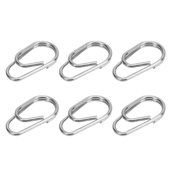 100 st Fiske Ring Hög Draghållfasthet Hållbara Fiske Snaps Lockar Anslutningar Nr 7