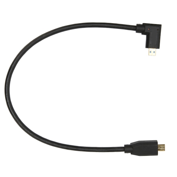 8K 60Hz Micro HD Multimedia Interface-kabel Höger armbåge Micro HD Multimedia Interface hane till hane-sladd OD4.0mm