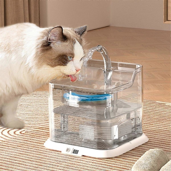 3L Smart Vattenautomat för Katter Automatisk Sensor Hund Vattenfontän