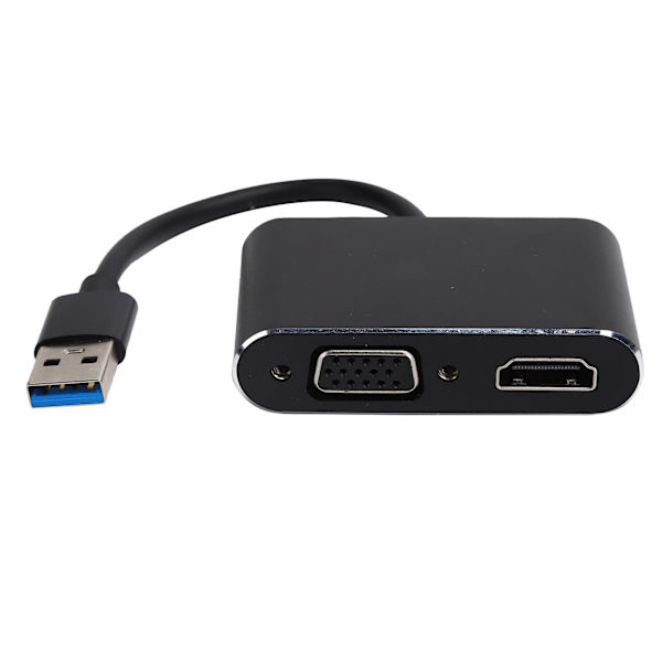 USB3.0 til High Definition Multimedia Interface + VGA-adapter 2-i-1 HD computerkonverter 1080P